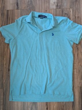 U.S. Polo Assn. Men’s Polo Shirt in Light Aqua